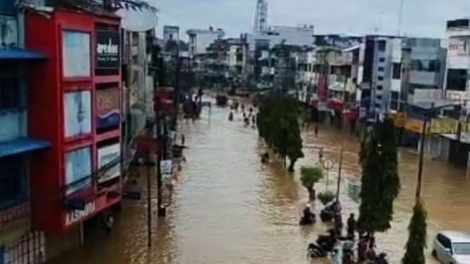 Banjir di Medan.