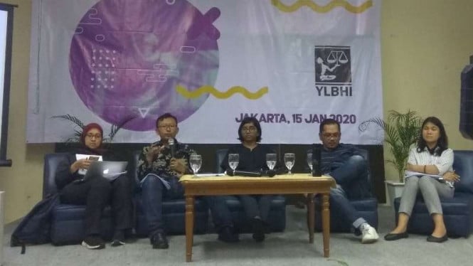 Yayasan Lembaga Bantuan Hukum Indonesia (YLBHI) konpres konflik agraria 2019.