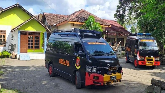 Tim gegana mendatangi rumah terduga teroris di Sleman, Yogyakarta