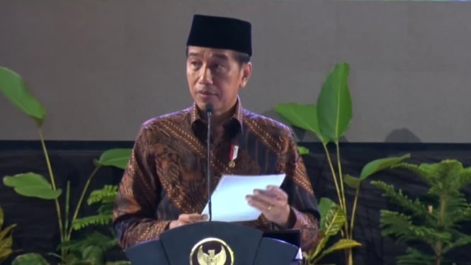 Presiden Jokowi sambutan di acara Muktamar XVIII PP Pemuda Muhammadiyah
