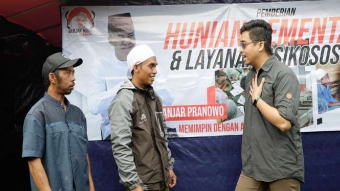 Relawan Ganjar beri hunian sementara untuk korban gempa Cianjur