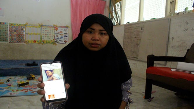 Kartika Puspitasari (41 tahun), mantan TKI asal Cilacap tinggal di Kota Padang