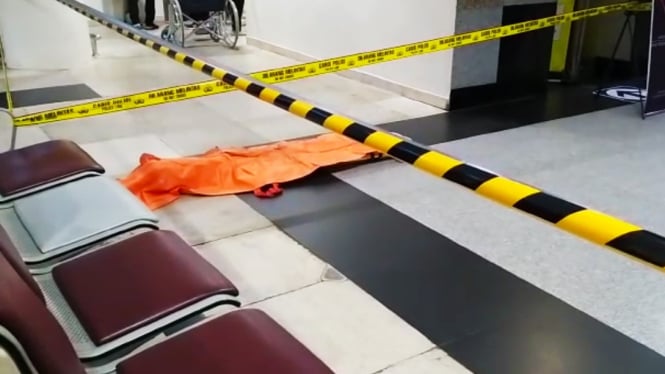 Lokasi penemuan mayat wanita di Bandara Kualanamu.