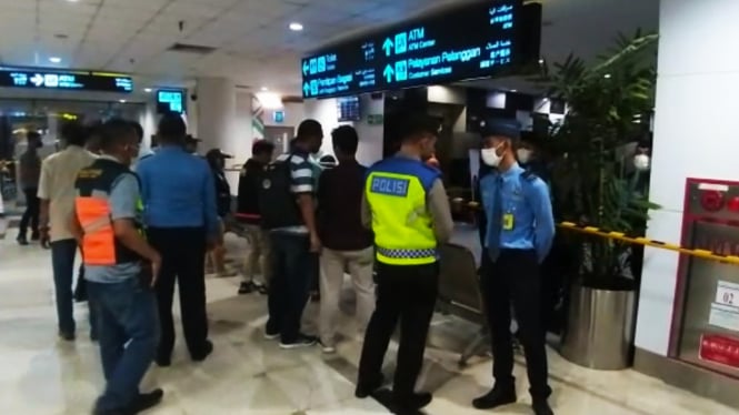 Lokasi penemuan mayat wanita di Bandara Kualanamu