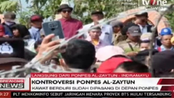 Ribuan massa demo Ponpes Al Zaytun, Indramayu, Jawa Barat